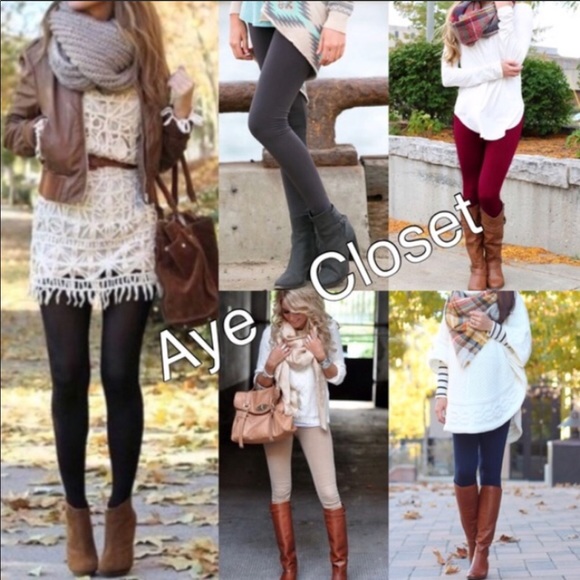 High Waist Fleece Lined Leggings Basic ONE SIZE - Picture 5 of 5